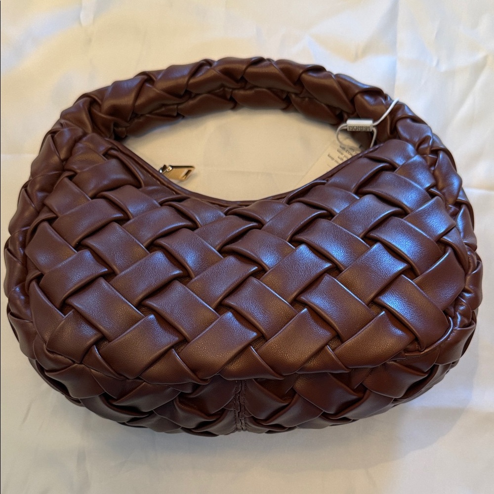 NWT Urban Expressions Chocolate Brown Woven Hobo Bag